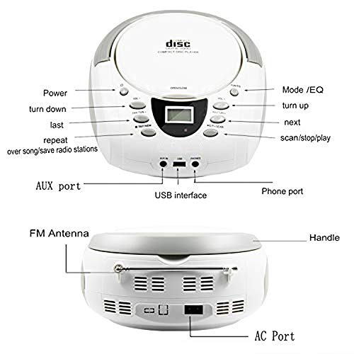 2 LONPOO+Portable+Bluetooth+Earphone+Player+White