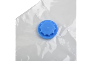 Vacuum Storage Bags for Clothes, Transparent Reusable Compression Bags with Folding Design, Space Saving Vacuum Sealed Bags f