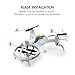 Tenergy Syma X51 RC Drone, Spaceship Quadcopter Drone, 360° Roll Stunt Drone, 2.4Ghz 4CH Small Drone with Bonus Battery (White)