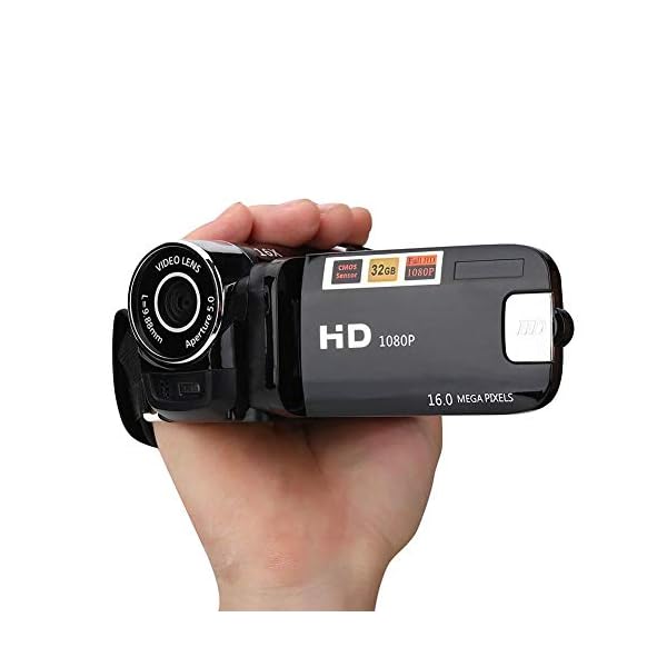 Socobeta Camcorder Digitalkamera Full HD 270 ° Drehung 1080P 16X High Definition Digital Camcorder Video DV Kamera(EU… – Bild 3