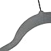 Michael Graves Design Ultra-Thin Non-Slip Velvet Clothing Hangers, Flocked & Durable, Closet Space Saving, for Garments, Suits, Dresses, Pants, Shirts, Coats, 25 Pack (Grey)