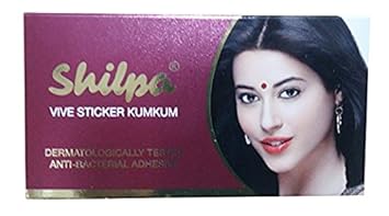 Shilpa Gold Sticker Kumkum (Maroon)