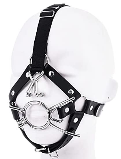 The Bondage Locker Head Harness Metal Nose Hook Spider Legs Mouth Gag