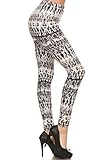 Ultra Soft Printed Leggings - Premium Quality - Regular and Plus Size - 40 New Designs by Conceited (Plus (12 - 24), Black Tie Dye 3)