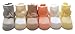 Belle Beau™ Baby Girls Ruffle Turn Cuff Socks Set, Set of 6 Pairs, 0-36 Months