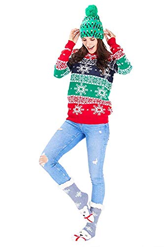 AIDEAONE Wollsocken, Frauen Socken nicht Slip Winter Home Socken für den Winter