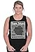 Brisco Brands Super Saiyan Nutrition Label Funny Dragon Ball Z Tank Top Shirt, Black, X-Large