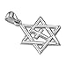 Small Messianic Star of David with Cross Charm in Sterling Silver
