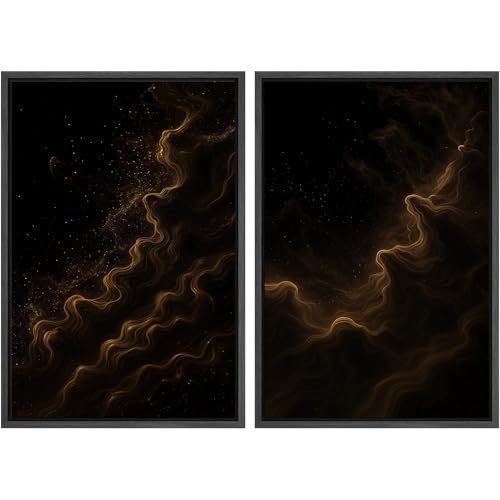 MUDECOR Framed Canvas Print Wall Art Set Golden