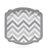 Chevron Gray - Dessert Plates (8 count)