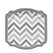 Chevron Gray - Dessert Plates (8 count)