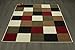 Sweet Home Stores Modern Boxes Design Area Rug 5' X 7', Multi-Color