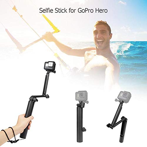 3 Way Grip Arm Extendable Foldable Tripod Monopod Pole Selfie Stick for GoPro Hero 7 6 5 4 Action Camera - Thumbnail 6