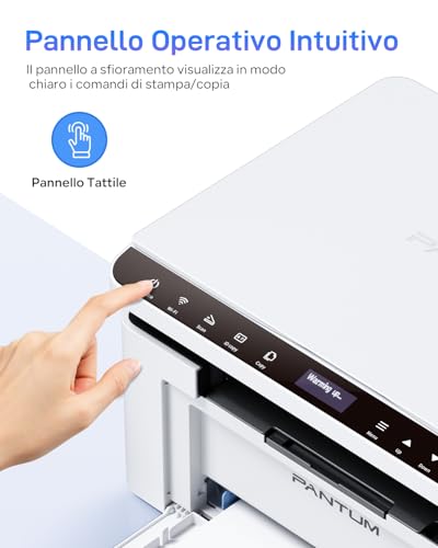 PANTUM BM2309W Multifunction Laser Printer WIFI Black and White, 20 ppm, Bluetooth, USB 2.0, Print, Copy and Scan for Home Small Home Offices