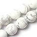 10mm Round White Howlite Beads Strand 15 Inch Jewelry Making Beads