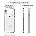Meidom Case for iPhone XR Crystal Clear Slim Fit with Silicone Bumper and Tempered Glass Back Double Protection Phone Case for iPhone XR (6.1 inch) - Clear