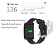 X-CHENG Fitness Tracker - IP67 Waterproof OLED Touch Screen - Blood pressure Tracker - Wireless Activity Trackers with Heart Rate Monitors for IOS Android Activity Watch Wristband. (black)