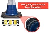 Innovatus Pack of 10 Blue Traffic Cones 750mm Therma Plastic view 6
