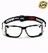 EverSport Sports Goggles Protective Basketball Glasses Safety Goggles for Adults with Adjustable Strap for Basketball Football Volleyball Hockey Rugby 1606 (Black)
