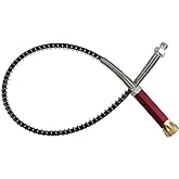 HuanQiuSensmart 20 inches High Pressure PCP Hose, 50cm 4500psi Paintball Air Gun Filling Whip Hose, with Water-Oil Sparator and 8mm Female Quick Connector for air Compressor