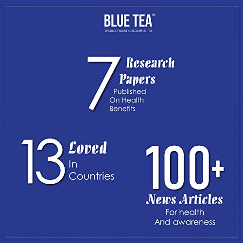 Blue Tea Indian Chai Masala |Zero Caffeine Detox Herbal Tea |Butterfly Pea Flower, Cinnamon, Cardamom, Ginger, Clove | 24 Handcrafted Premium Pyramid Tea Bags - 48 Cups - Thumbnail 7