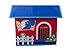 Clever Creations Kid's Toy Storage House with Blue Dinosaur and Letters