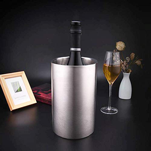 Jolitac Wine Chiller Bucket, Stainless Steel Double Wall Wine Cooler