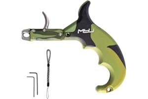 Moyujian Archery Release Using Aviation Aluminum6061-T6 Integrated Die-Casting Technology Bow Release Can Adjust Trigger Position According to Finger Length