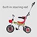 Minmin Multifunctional Folding Children's Tricycle Bicycle Trolley Light Bicycle 1-5 Years Old Baby Carriage (Color : Green)