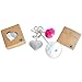 Say I Love You with the Fluffy Fur Pom Pom Keychain Gift Featuring Two Puff Balls, a Rhinestone Heart and Charms for Women, Teens and Girls