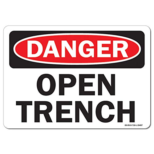 OSHA Danger Sign - Open Trench | Plastic Sign | Protect Your Business, Work Sit…