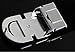 CUTI® Men's Smooth Leather buckle belt 35mm Black Buckle and Black Leather up to 42in (Black SIiver, One size)