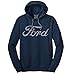 Tee Luv Men's Ford Hoodie - Lightweight Navy Blue Hooded Ford Sweatshirt (L)
