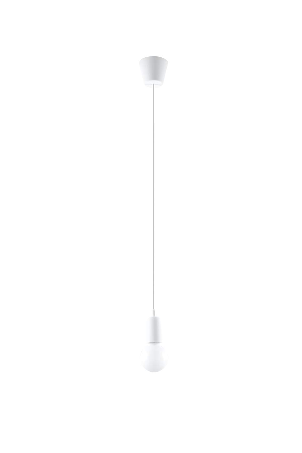 SOLLUX Pendant Lamp Diego Unique Design Without Lampshade Minimalist Lighting Minimalist LED Single Light Bulb White