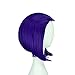 Raven Wig Cosplay Blue Short Hair Costume Accessories Props Halloween Coslive
