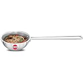 Hawkins 1.5 Cup Tadka Pan, 360 ml Triply Stainless Steel Pan, Induction Pan, Silver (STP15)