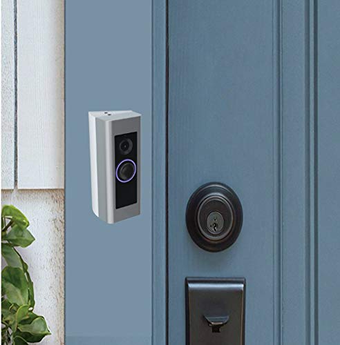 CAVN Angle Mount Compatible with Ring Video Doorbell Pro (Can Create 15/30 / 45 Degree), Replacement Adjustment Mounting Plate Bracket Wedge Corner Kit with Screwdriver and Screws (White) - Thumbnail 5