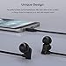 Earbuds, Vogek Tangle-Free Flat Cord Ergonomic in-Ear Headphones with Dynamic Crystal Clear Sound, Earphones with S/M/L Eartips Compatible with Samsung, Android Phone and More-Blackthumb 4
