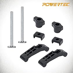 POWERTEC 71661-P4 Mini T Track Hold Down Clamps