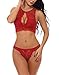 YIKAYI Women Sexy Lingerie Set Two Piece Lace Bra and Panty Set Babydoll Sleepwear Underwear Set Mini Teddy Outfitsthumb 4