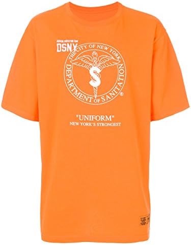 HERON PRESTON Men's Hmaa001s186320571901 Orange Cotton T-Shirt