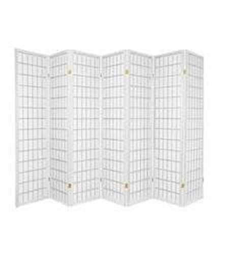 7 Panel Room Divider - White