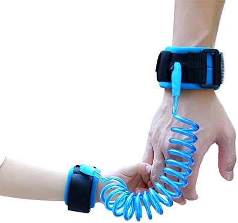 Baby Child Anti Lost Wrist Link Safety Harness Strap Leash Band Wristband for Toddlers, Kids(2.5m Blue) by KIYUE