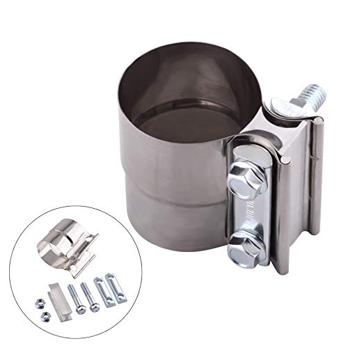 Exhaust Clamps Muffler Repair Parts - 2.5" Lap Joint Band Clamp, Great for Exhaust Tips, Exhaust Pipe, Exhaust Resonator, Exhaust Manifold, Exhaust Flex Pipe, Catalytic Converter Repair Project - Thumbnail 7