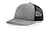 RICHARDSON 112 Mesh Back Trucker Cap Snapback Hat, Heather/Black