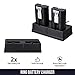 Charging Station and 2-Pack Rechargeable Batteries Bundle Compatible with The Ring Spotlight Cam Battery, Ring Video Doorbell 2, and Ring Stick Up Cam Battery HD - Zero Downtime for Your Ring Device