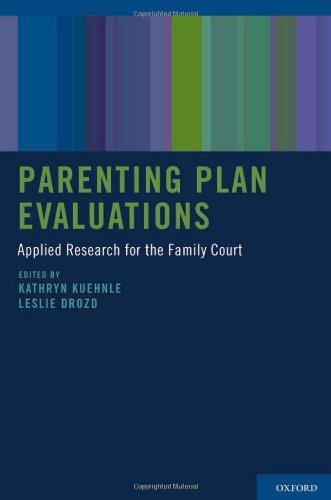Parenting Plan Evaluations Applied Research for the Family Court (Hardcover)