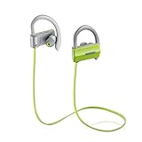 Bluetooth Wireless Headphones,SAUNORCH K19 V4.1 Sport Wireless Bluetooth Earbuds Sweatproof Earphones In-Ear HD Stereo Headsets w/Mic CVC 6.0 Noise Cancelling for Gym Running Jogging Green