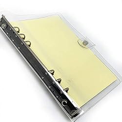 6-Ring Binder Cover Refillable Notebook Shell,Snap