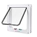 SaiKo 4 Way Lock Large Size Cat Door Cat Flap Door Magnetic Pet Door,Small Dog Door